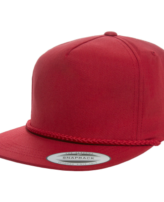 Yupoong-Flex Fit 6002YP Classic Poplin Golf Cap in Red