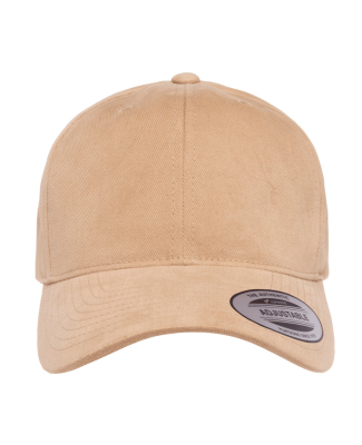 Yupoong-Flex Fit 6363V Structured Brushed Twill Ca in Khaki
