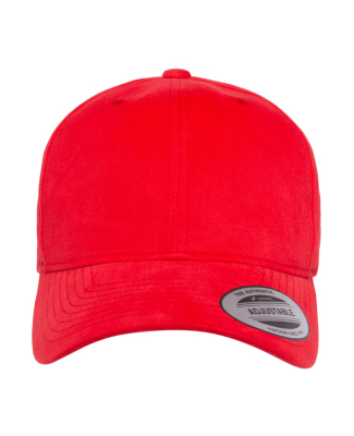 Yupoong-Flex Fit 6363V Structured Brushed Twill Ca in Red