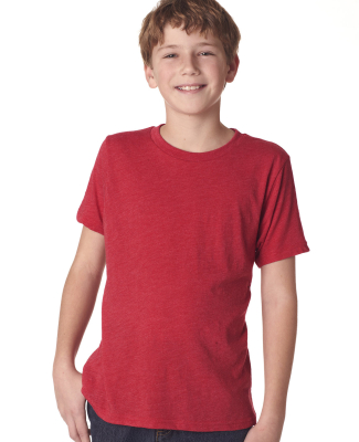 Next Level Apparel 6310 Youth Triblend T-Shirt in Vintage red