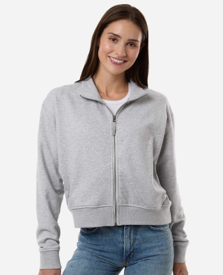 American Apparel FTJ00 Women's French Terry Full-Z in Heather grey