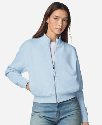 American Apparel FTJ00 Women's French Terry Full-Z in Powder blue