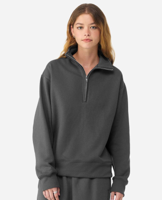 Bella + Canvas 4740 Unisex 10 oz Quarter-Zip Pullo in Asphalt