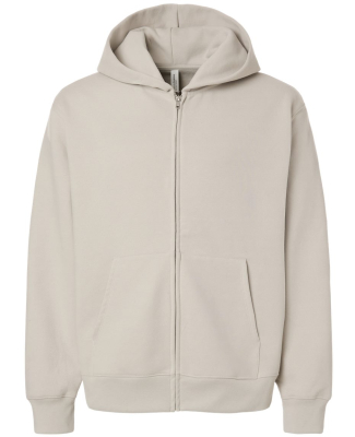 Bella + Canvas 4739 Unisex 10 oz Full-Zip Hoodie S in Dust