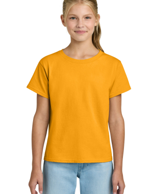 Gildan 3000B Youth Light Cotton T-Shirt in Gold