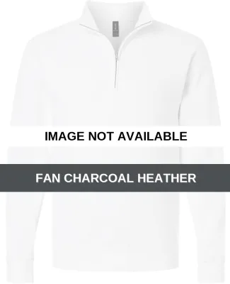 Gildan 18810 Unisex Heavy Blend™ Quarter-Zip Swe Fan Charcoal Heather