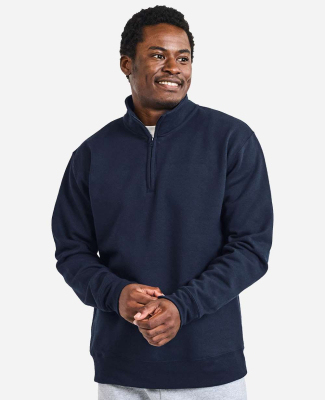 Gildan 18810 Unisex Heavy Blend™ Quarter-Zip Swe in Navy
