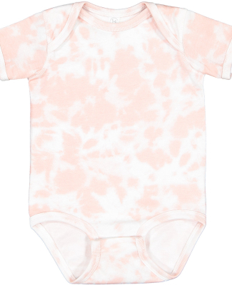 Rabbit Skins 4424EX Infant Fine Jersey Bodysuit - in Rose tie dye