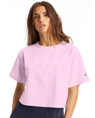 Champion Clothing T453W Women's Heritage Jersey Cr in Pink candy