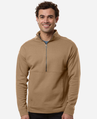 North End NE220 Men's Mantra Half-Zip Ottoman Pull in Cafe
