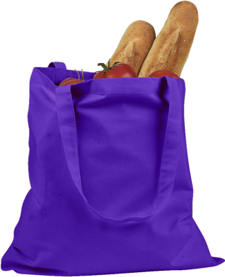 BAGedge BE007 Canvas Promo Tote in Purple