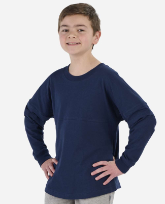 Boxercraft BY3514 Youth Pom Pom Jersey in Navy