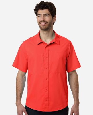 Core 365 CE520 Men's UltraUVP Shoreline Short Slee in Marina Red