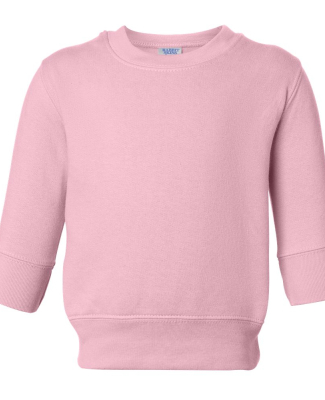 Rabbit Skins 3417 Infant Crewneck Sweatshirt in Pink