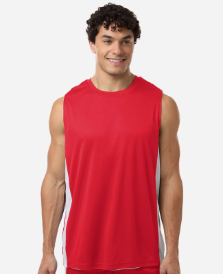 Team 365 TT115 Unisex Zone Performance Reversible  in Sport red/ white