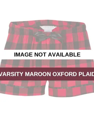 Boxercraft BY6501 Youth Flannel Shorts Varsity Maroon Oxford Plaid