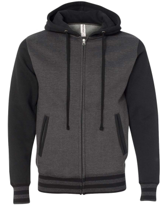 Independent Trading Company IND45UVZ Unisex Heavyw in Charcoal heather/ black
