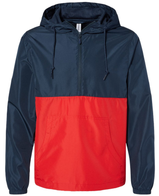 Independent Trading Company EXP54LWP Unisex Lightw in Classic navy/ red