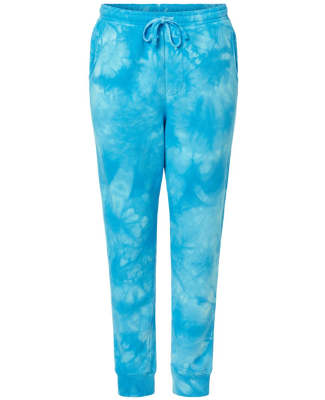 Independent Trading Company PRM50PTTD Unisex Tie-D in Tie dye aqua blue