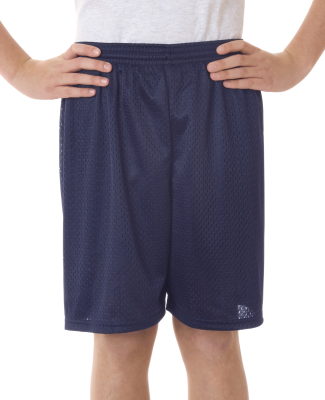 Badger Sportswear 2207 Youth Pro Mesh 6" Shorts in Navy