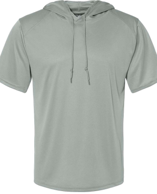 Badger Sportswear 4123 Men's B-Core Hooded T-Shirt in Silver