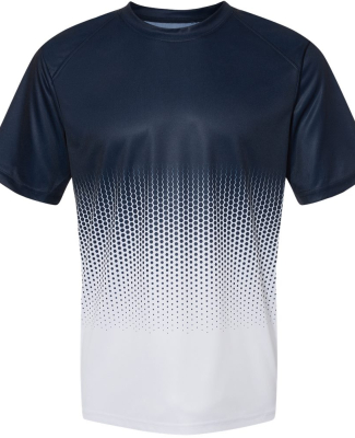 Badger Sportswear 4220 Men's Hex 2.0 T-Shirt in Navy