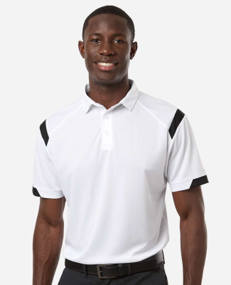 Badger Sportswear 3350 Unisex On the Rise Polo in White/ black