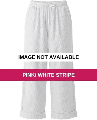 Boxercraft BW6803 Women's Seersucker Pants Pink/ White Stripe