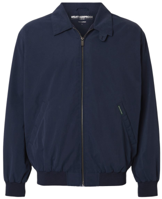 Weatherproof 1610MV Men's Microfiber Bomber Jacket in Navy