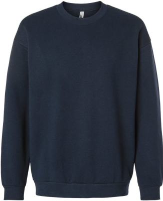 American Apparel FT496 Unisex French Terry Crewnec in True Navy