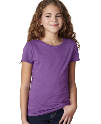 Next Level Apparel 3712 Girls’ CVC Princess Tee in Purple Berry