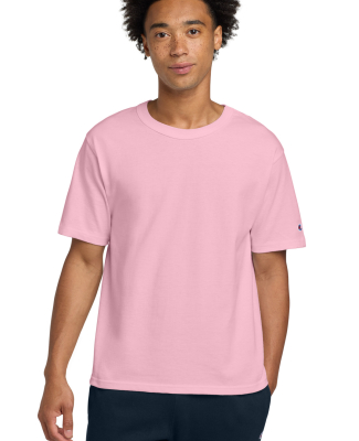 Champion Clothing T105 Unisex Heritage Jersey T-Sh in Pink Candy
