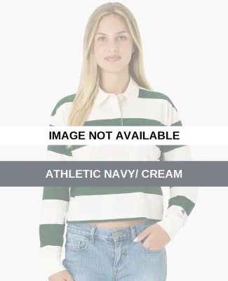 Champion Clothing CHRL01 Women's Mid-Length Rugby  Athletic Navy/ Cream