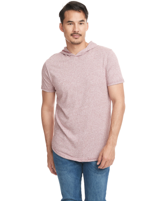 Next Level Apparel 2022 Mock Twist Short Sleeve Ho in Tech maroon