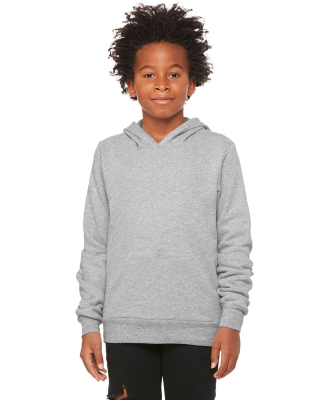Bella + Canvas 3719Y Youth Sponge Fleece Hooded Sw in Athletic heather