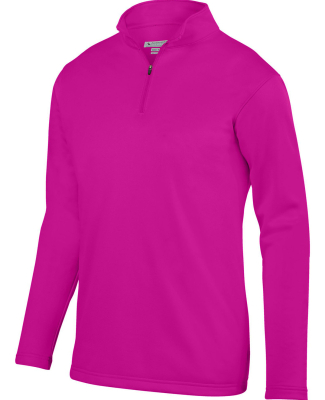 Augusta Sportswear 5507 Wicking Fleece Quarter-Zip in Power pink