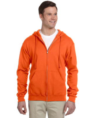 993 Jerzees 8 oz. NuBlend® 50/50 Full-Zip Hood in Safety orange