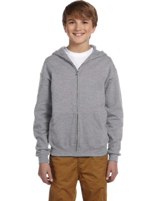 993B Jerzees Youth 8 oz. NuBlendĀ® 50/50 Full-Zip in Oxford