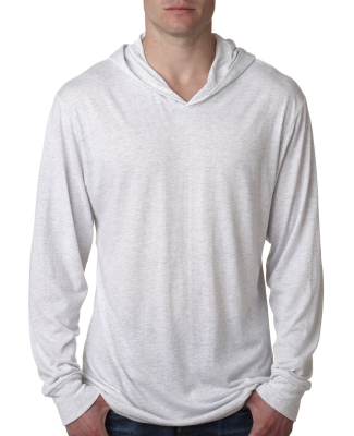 Next Level 6021 Unisex Tri-blend Hoody in Heather white