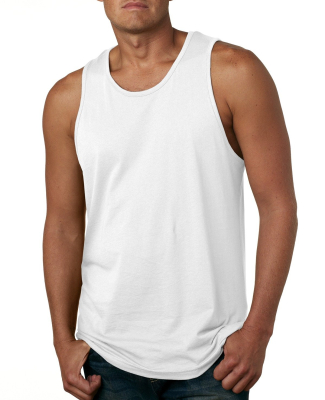 Next Level 3633 Men's Jersey Tank in White