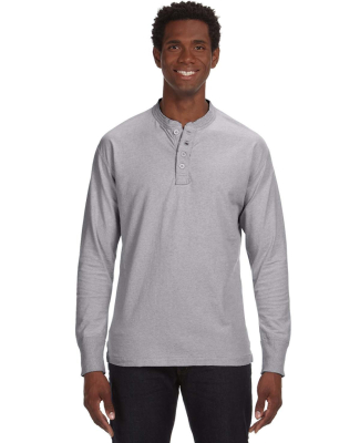 J. America - Vintage Brushed Jersey Henley - 8244 in Oxford