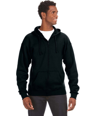J. America - Premium Full-Zip Hooded Sweatshirt -  in Black