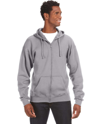 J. America - Premium Full-Zip Hooded Sweatshirt -  in Oxford