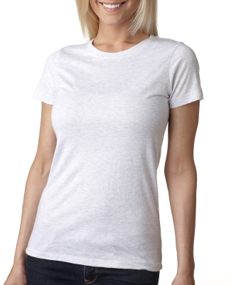 Next Level 6710 Tri-Blend Crew in Heather white