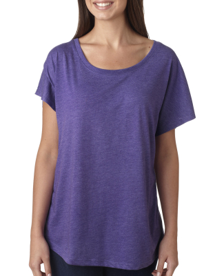 Next Level 6760 Tri-Blend Dolman in Purple rush