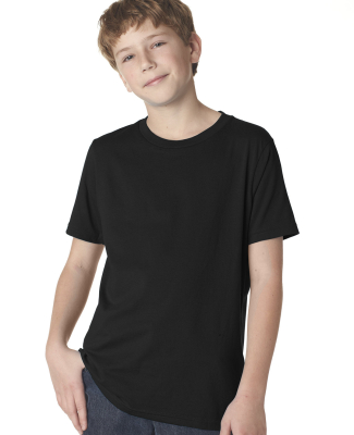 Next Level 3310 Boy's S/S Crew  in Black