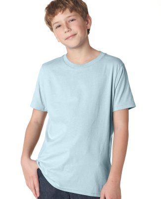 Next Level 3310 Boy's S/S Crew  in Light blue
