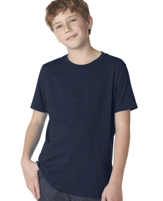 Next Level 3310 Boy's S/S Crew  in Midnight navy
