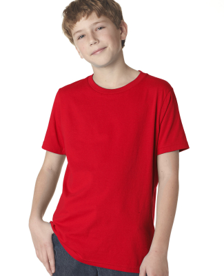 Next Level 3310 Boy's S/S Crew in Red