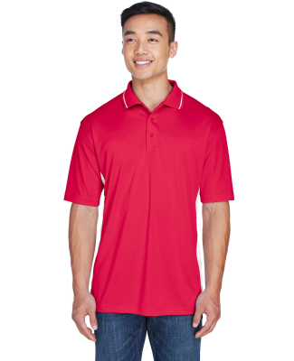 8406 UltraClub® Adult Cool & Dry Sport Two-Tone M in Red/ white